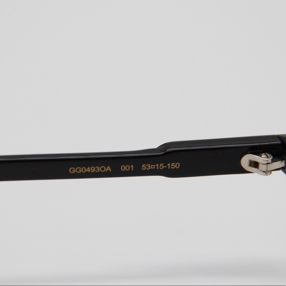 NEW GUCCI GG0493OA 001 BLACK WOMEN’S EYEGLASSES GUCCI - Picture 7 of 10